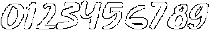 CS Bentley Pixel Outline otf (400) Font OTHER CHARS