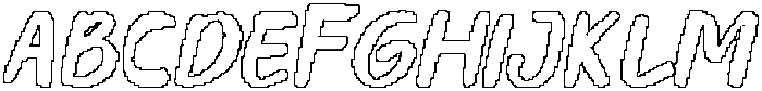 CS Bentley Pixel Outline otf (400) Font UPPERCASE