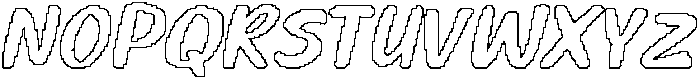CS Bentley Pixel Outline otf (400) Font UPPERCASE