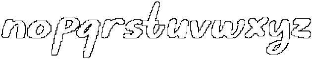CS Bentley Pixel Outline otf (400) Font LOWERCASE