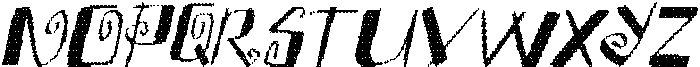 CS Bephyra Disco Italic otf (400) Font UPPERCASE