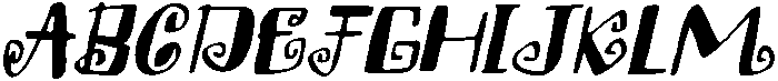 CS Bephyra Drawn Italic otf (400) Font UPPERCASE