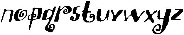 CS Bephyra Drawn Italic otf (400) Font LOWERCASE