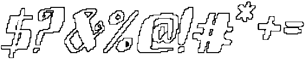 CS Bephyra Pixel Outline otf (400) Font OTHER CHARS