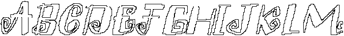 CS Bephyra Pixel Outline otf (400) Font UPPERCASE