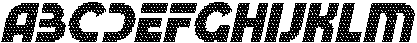 CS Beside Disco Italic otf (400) Font UPPERCASE