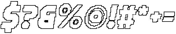 CS Beside Pixel Outline otf (400) Font OTHER CHARS