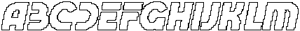 CS Beside Pixel Outline otf (400) Font UPPERCASE