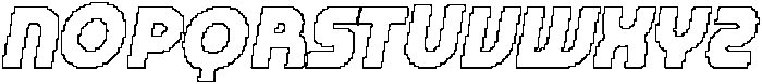CS Beside Pixel Outline otf (400) Font UPPERCASE