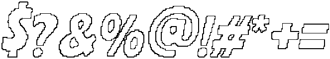 CS Bilaby Pixel Outline otf (400) Font OTHER CHARS