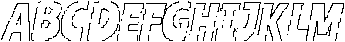 CS Bilaby Pixel Outline otf (400) Font