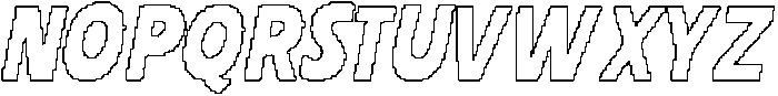 CS Bilaby Pixel Outline otf (400) Font UPPERCASE