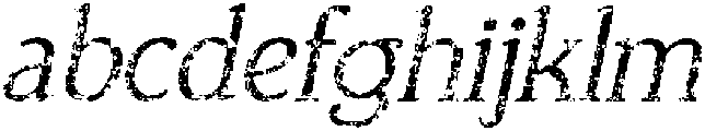 CS Bilges Stamp Italic otf (400) Font LOWERCASE