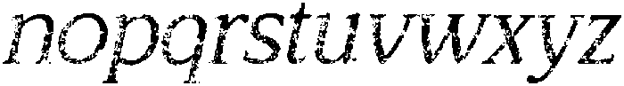 CS Bilges Stamp Italic otf (400) Font LOWERCASE