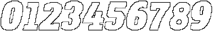 CS Bilyard Pixel Outline otf (400) Font OTHER CHARS