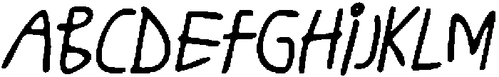 CS Bimbo Drawn Italic otf (400) Font UPPERCASE