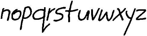 CS Bimbo Italic otf (400) Font LOWERCASE