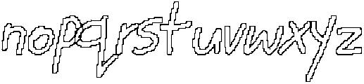 CS Bimbo Pixel Outline otf (400) Font LOWERCASE