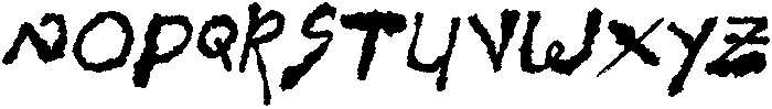 CS Bishey Italic otf (400) Font UPPERCASE
