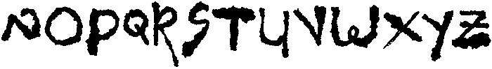 CS Bishey Regular otf (400) Font UPPERCASE