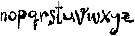 CS Bishey Regular otf (400) Font LOWERCASE