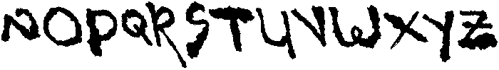 CS Bishey Reverse Italic otf (400) Font UPPERCASE