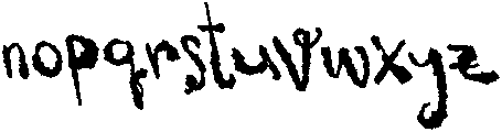 CS Bishey Reverse Italic otf (400) Font LOWERCASE