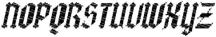 CS Blacken Stitched Italic otf (900) Font UPPERCASE
