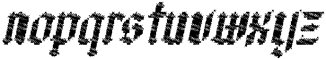 CS Blacken Stitched Italic otf (900) Font LOWERCASE