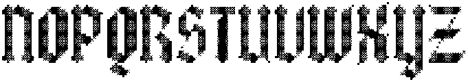 CS Blacken Stitched Regular otf (900) Font UPPERCASE