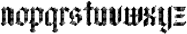 CS Blacken Stitched Regular otf (900) Font LOWERCASE