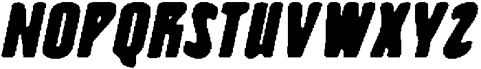 CS Blame Drawn Italic otf (400) Font UPPERCASE