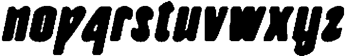 CS Blame Drawn Italic otf (400) Font LOWERCASE