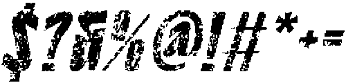 CS Blame Stamp Italic otf (400) Font OTHER CHARS