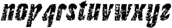 CS Blame Stamp Italic otf (400) Font LOWERCASE
