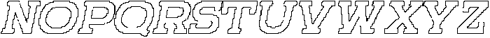 CS Blanco Pixel Outline otf (400) Font UPPERCASE