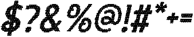 CS Blinky Disco Italic otf (400) Font OTHER CHARS