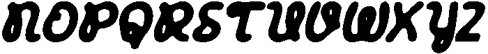 CS Blinky Drawn Italic otf (400) Font UPPERCASE