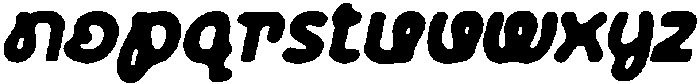 CS Blinky Drawn Italic otf (400) Font LOWERCASE