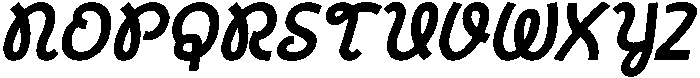 CS Blinky Italic otf (400) Font UPPERCASE