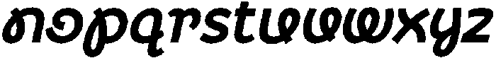 CS Blinky Italic otf (400) Font LOWERCASE