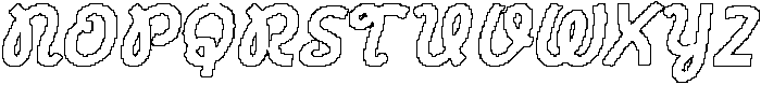 CS Blinky Pixel Outline otf (400) Font UPPERCASE