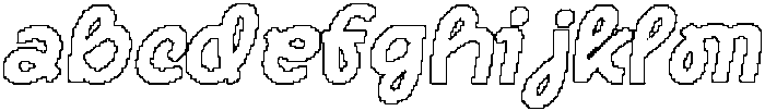 CS Blinky Pixel Outline otf (400) Font LOWERCASE