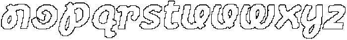CS Blinky Pixel Outline otf (400) Font LOWERCASE