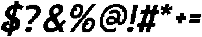 CS Blinky Pixel Regular otf (400) Font OTHER CHARS