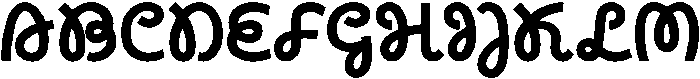 CS Blinky Regular otf (400) Font UPPERCASE