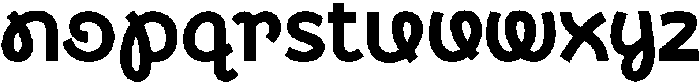 CS Blinky Regular otf (400) Font LOWERCASE