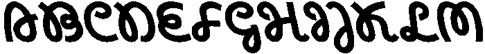 CS Blinky Reverse Italic otf (400) Font UPPERCASE