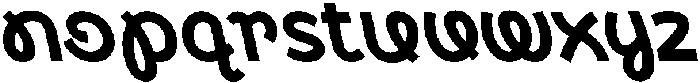 CS Blinky Reverse Italic otf (400) Font LOWERCASE