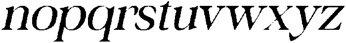 CS Bliska Drawn Italic otf (400) Font LOWERCASE